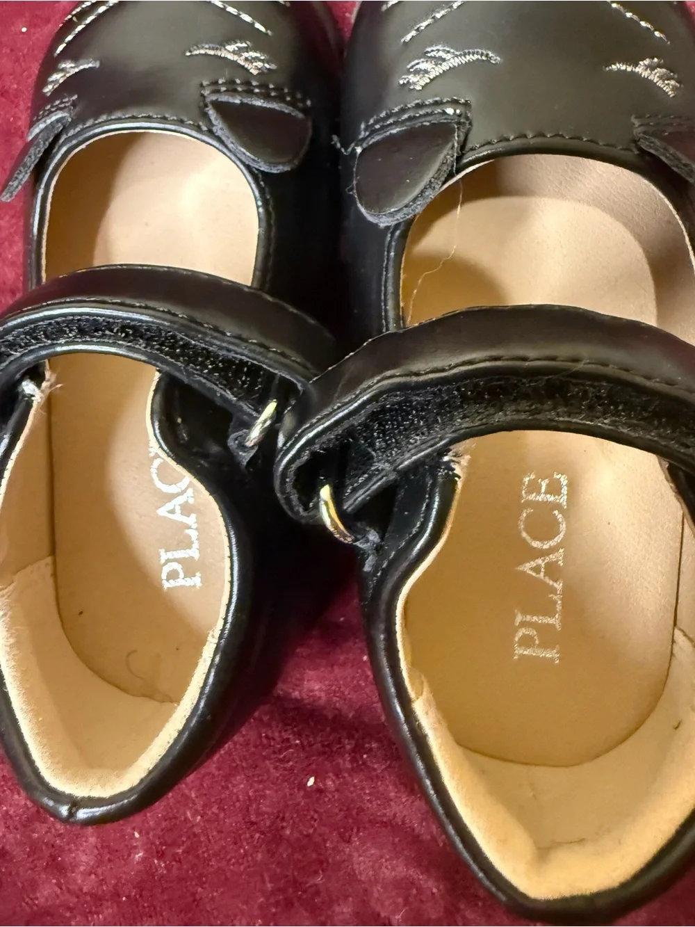 Children’s Place Black Kitty Cat Baby Shoes